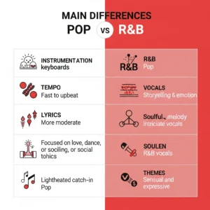 مهمترین تفاوتهای پاپ و R&B